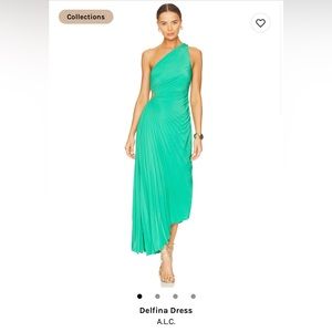 A.L.C Delfina Dress - Deep Mint